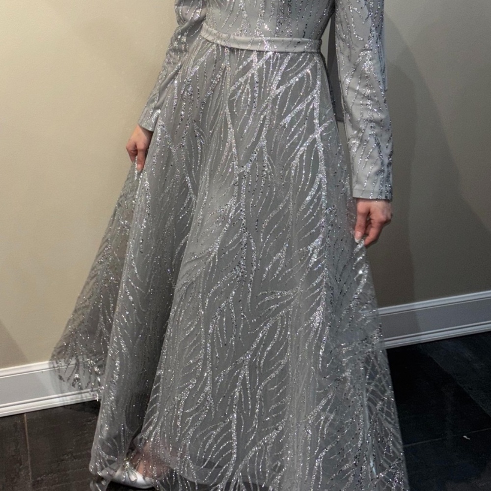 Long Sleeve Evening Gown/ dress